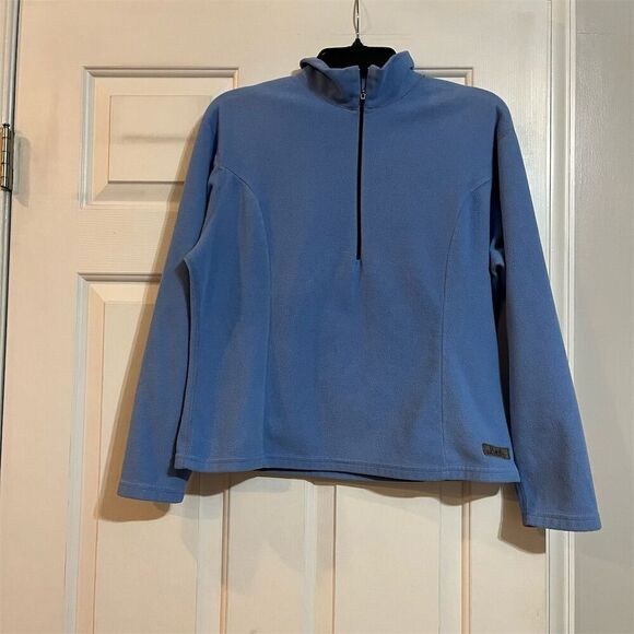 Black Diamond Women's Blue Quarter Zip Fleece Pullover Sweatshirt M - Picture 1 of 6